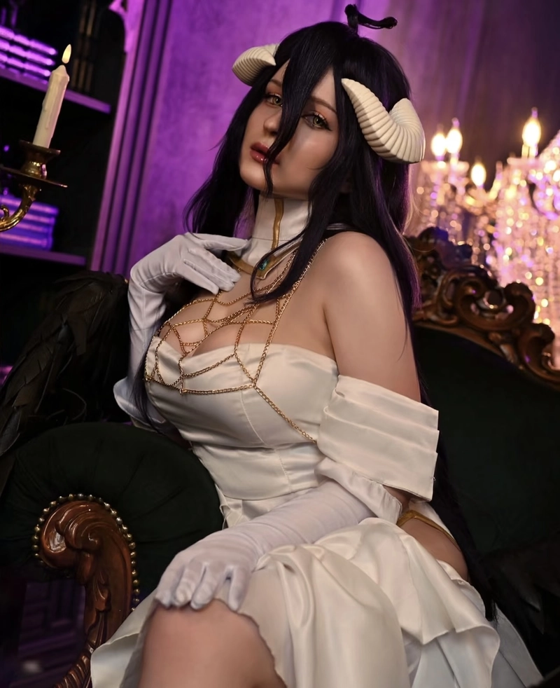 Hình ảnh cosplay albedo chi tiết sắc nét