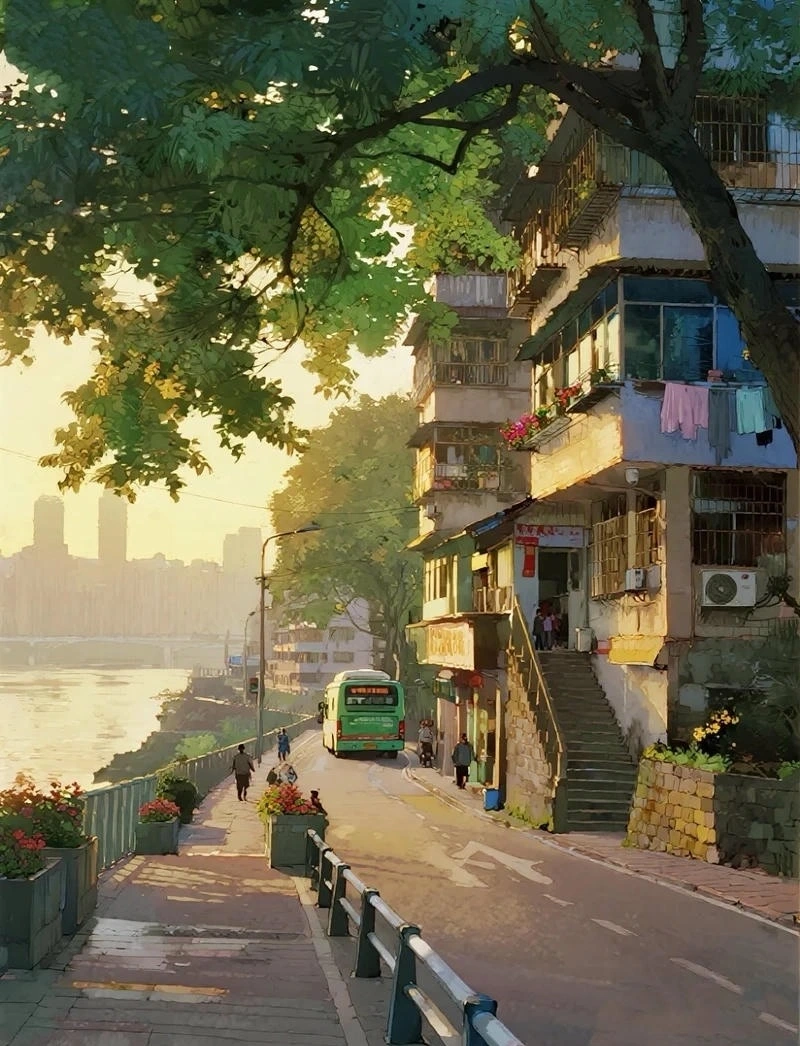 Hình ảnh hình nền phong cảnh anime cho điện thoại cực đẹp