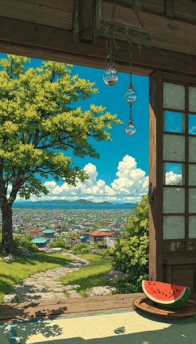 Hình ảnh phong cảnh anime trời sao phong cách Nhật Bản đẹp