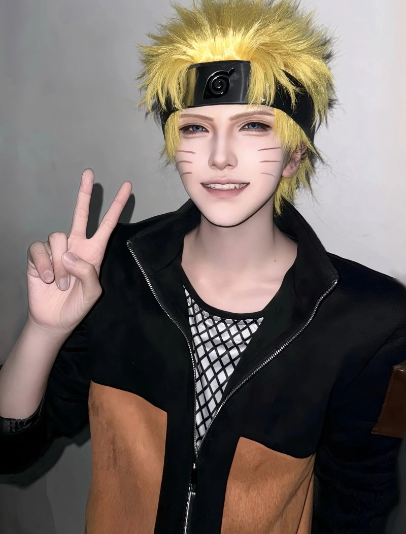 Hình cosplay naruto tạo dáng quen thuộc dễ nhìn
