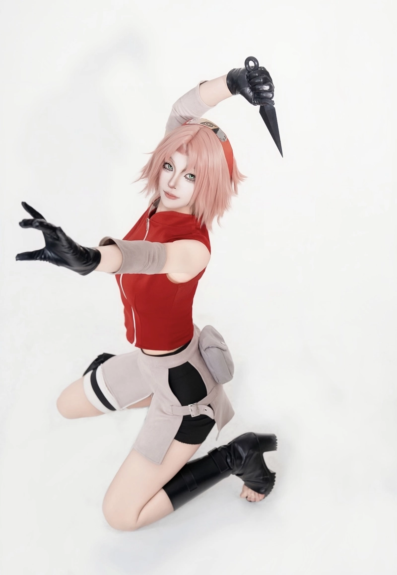 Hình cosplay sakura chụp rõ toàn thân