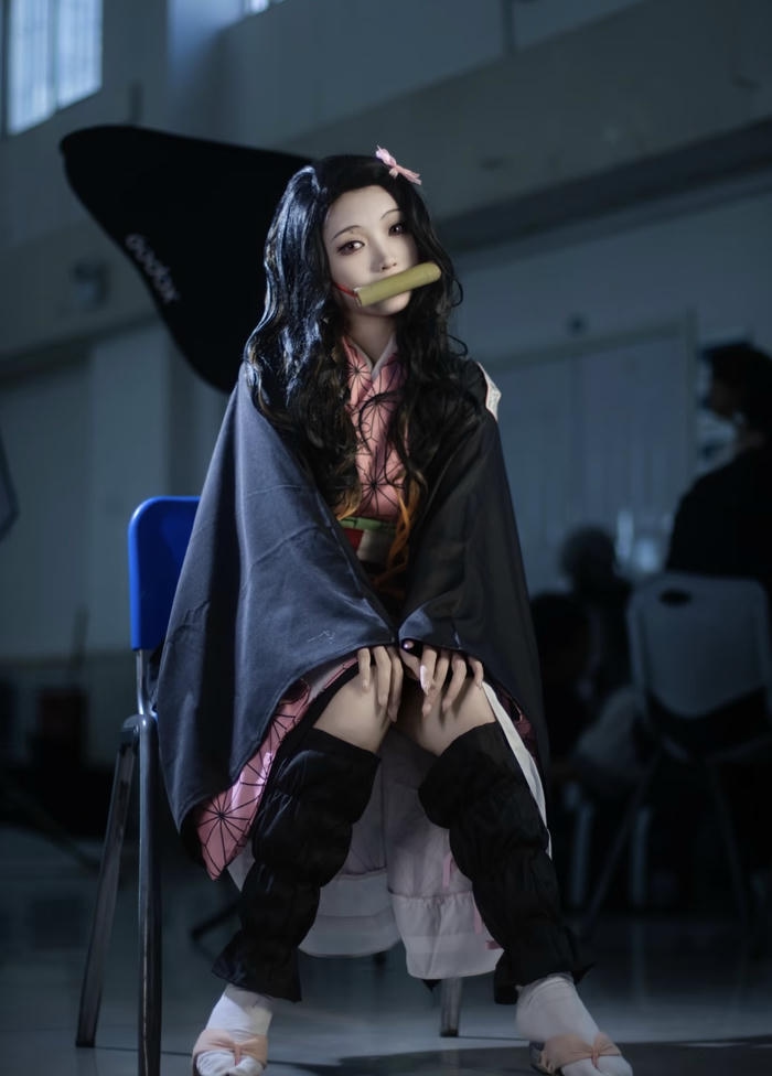 Hình nezuko cosplay gợi hình ảnh trong veo