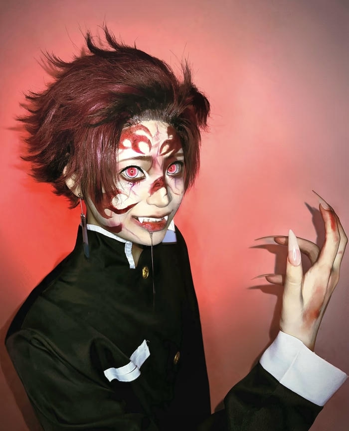 Hình tanjiro cosplay gợi sức chịu đựng bền bỉ