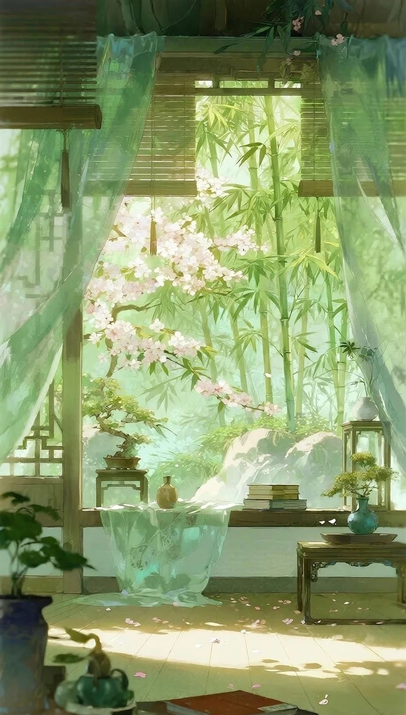 Phong cảnh anime đêm khuya mang cảm giác nhẹ nhàng dễ chịu