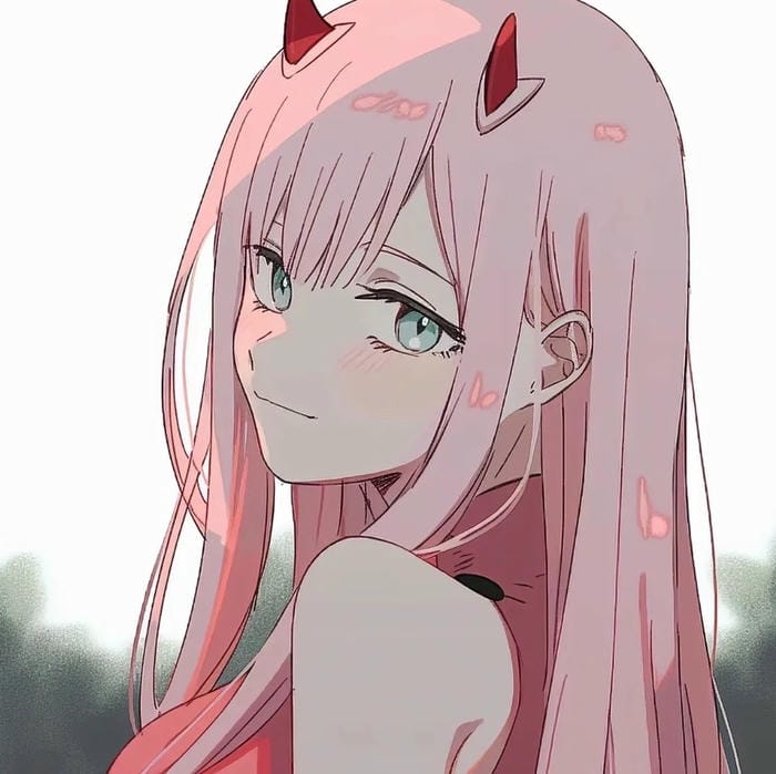 Zero Two ảnh tạo hình tóc hồng