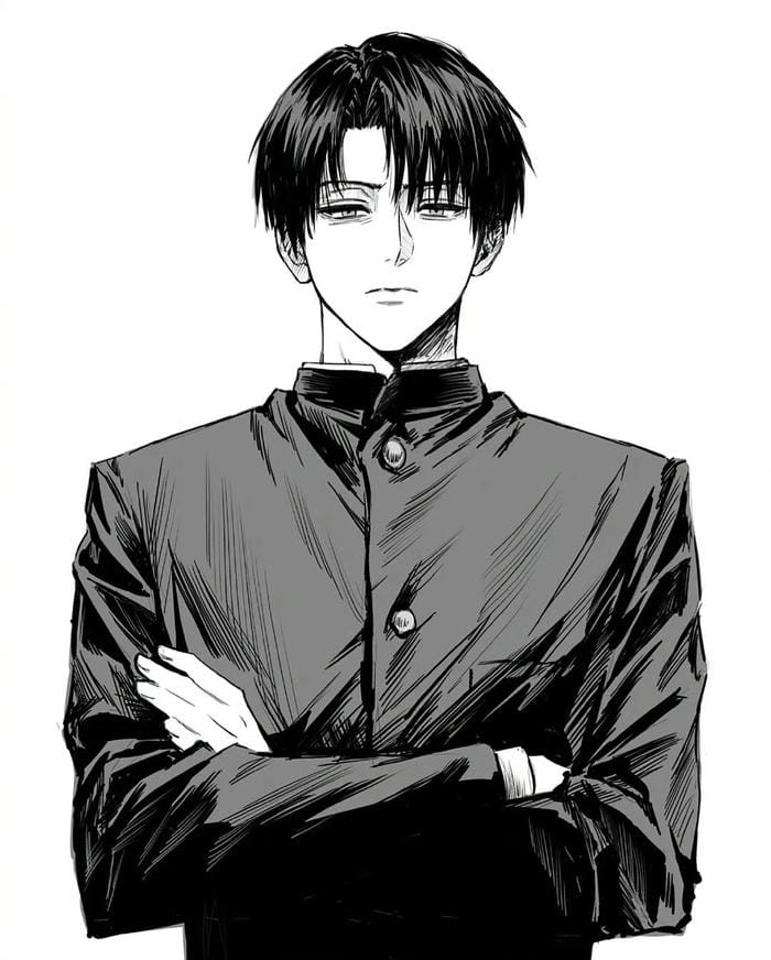 ảnh Levi Ackerman khí chất mạnh mẽ