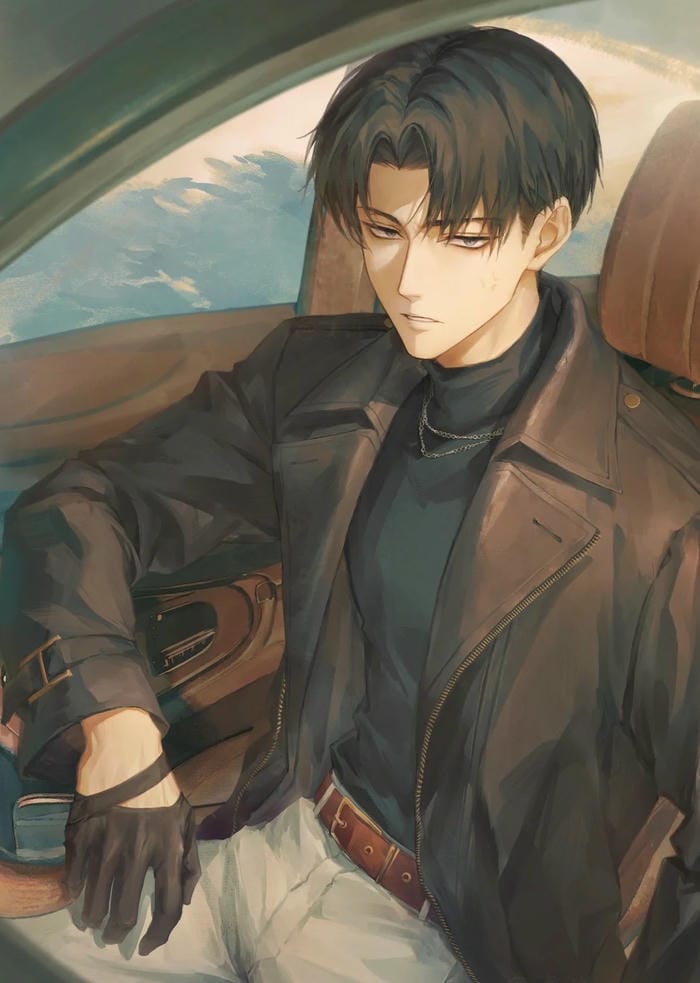 ảnh Levi Ackerman phong cách anime dark