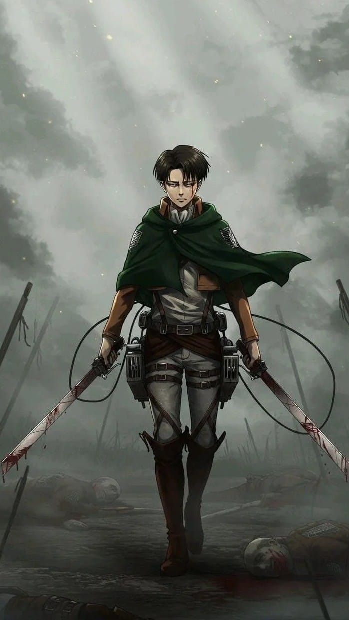 ảnh Levi Ackerman phong thái kiên cường