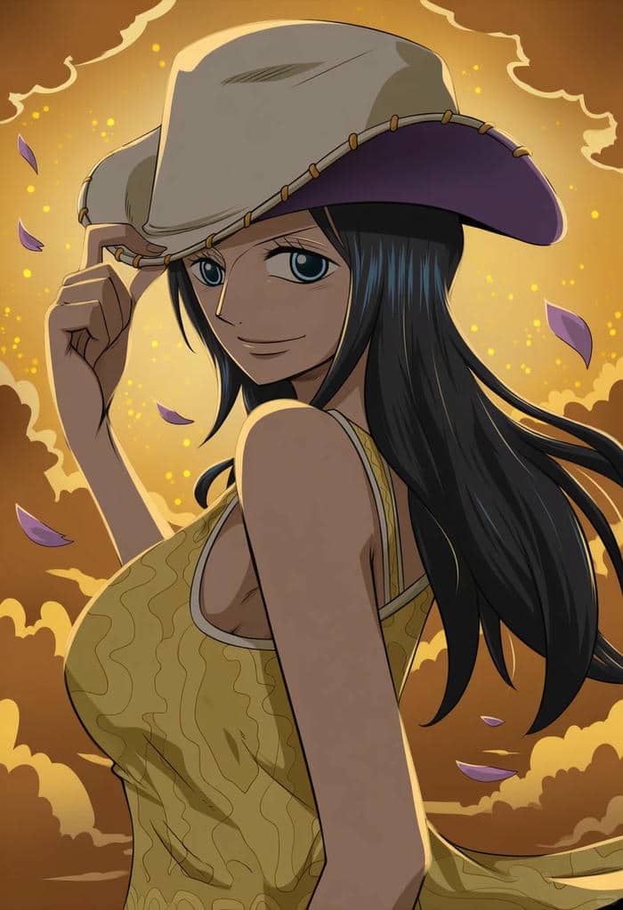 ảnh Nico Robin tạo hình tóc đen