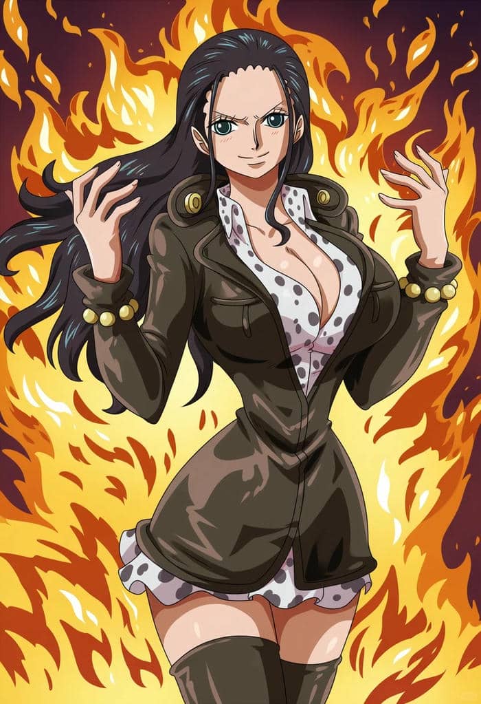 ảnh Nico Robin thần thái nổi giận