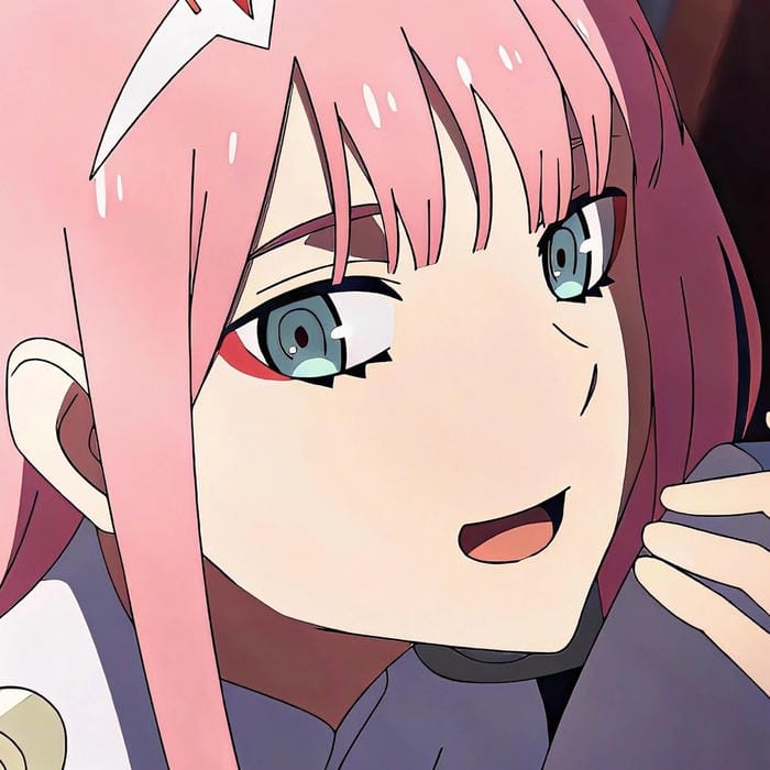 ảnh Zero Two ánh nhìn tinh quái