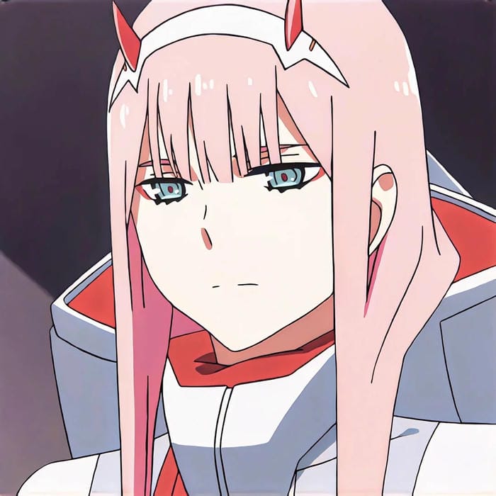 ảnh Zero Two phong thái mạnh mẽ