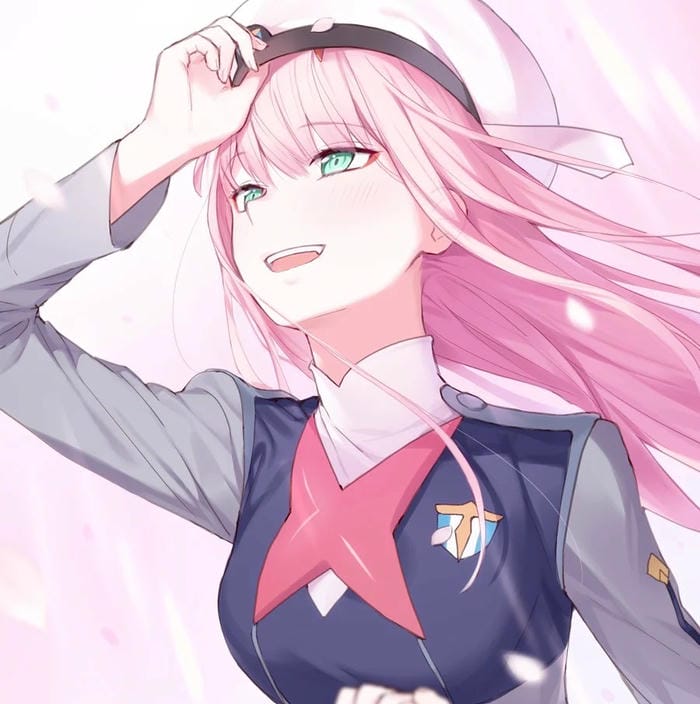 ảnh Zero Two phong thái tự do
