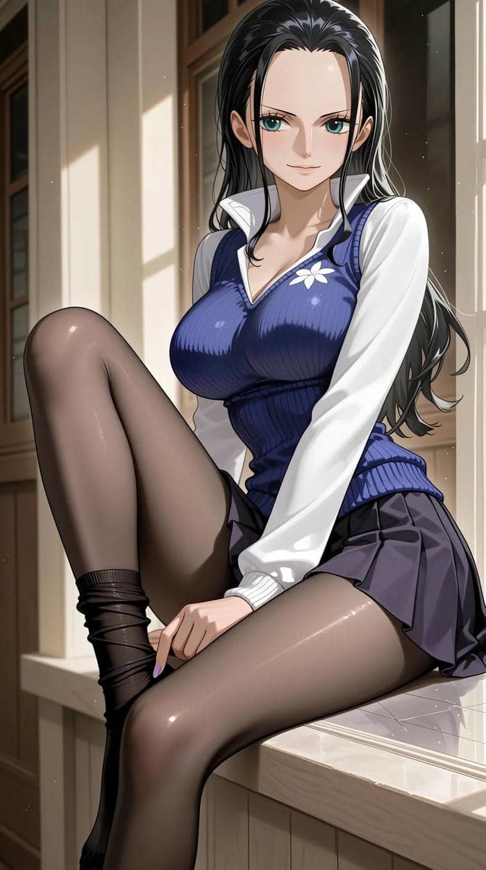 ảnh anime Nico Robin to tròn quyến rũ