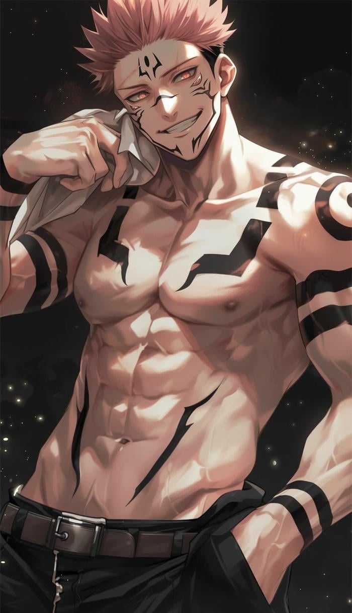 ảnh anime nam 6 múi dáng đứng ngầu lòi