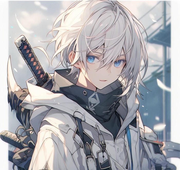 ảnh anime nam cầm kiếm katana phong vị ngầu