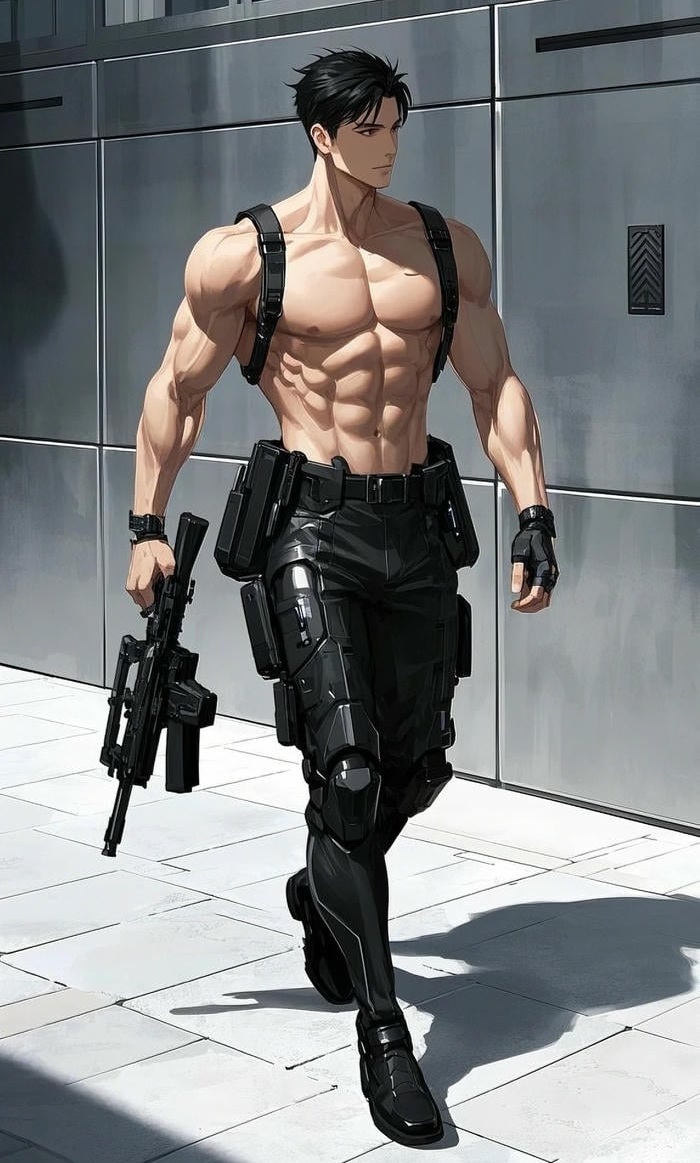 body cực chuẩn ảnh anime nam 6 múi