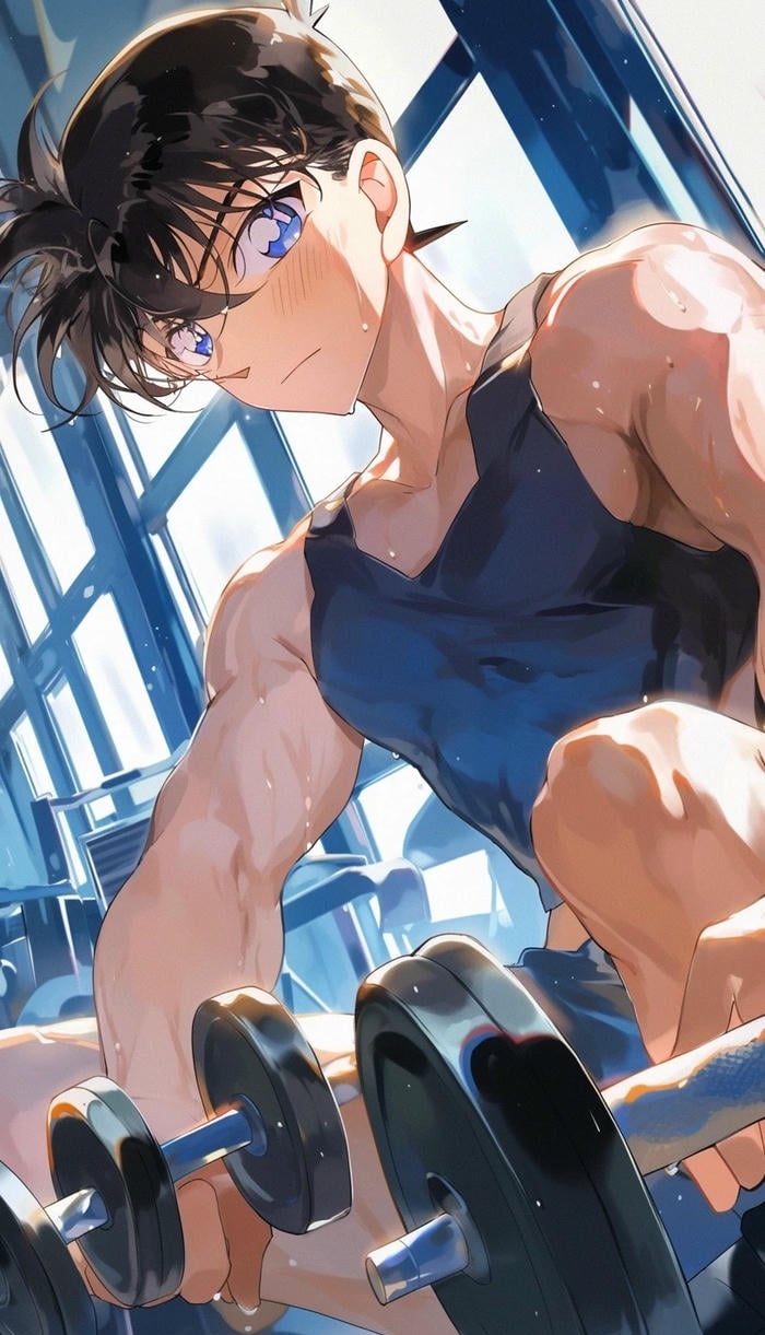cơ bụng hiện rõ ảnh anime nam 6 múi