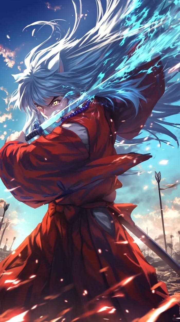 hình ảnh Inuyasha ánh mắt lạnh