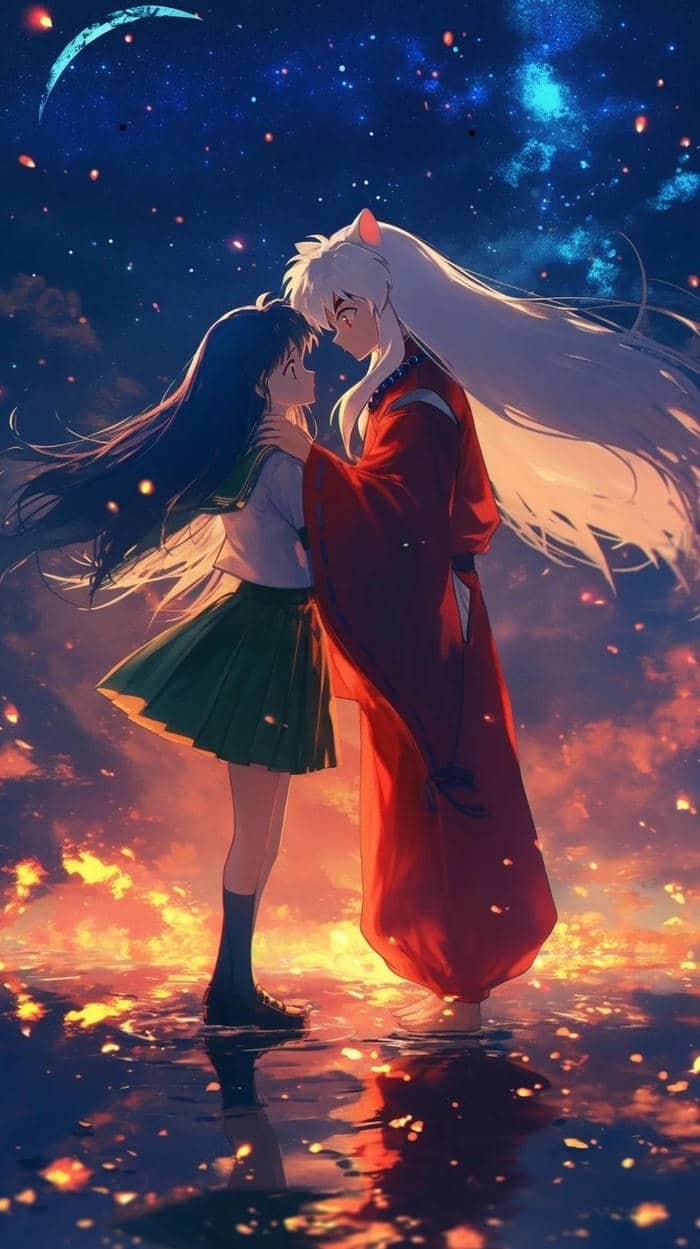 hình ảnh Inuyasha tình cảm mặn nồng