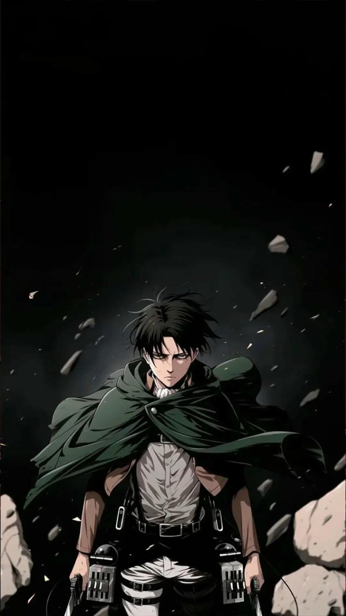 hình ảnh Levi Ackerman dáng đứng mạnh