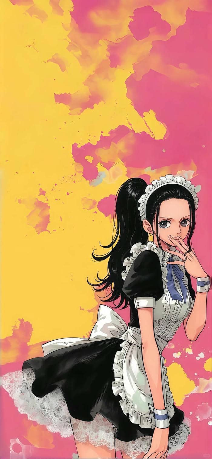 hình ảnh Nico Robin cosplay hầu gái