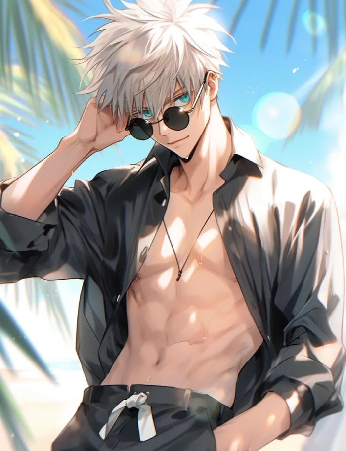 hình ảnh anime nam 6 múi dáng vóc nổi
