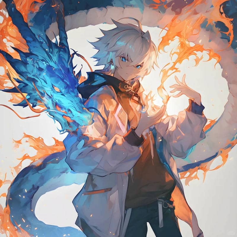 hình ảnh rồng anime bay cao