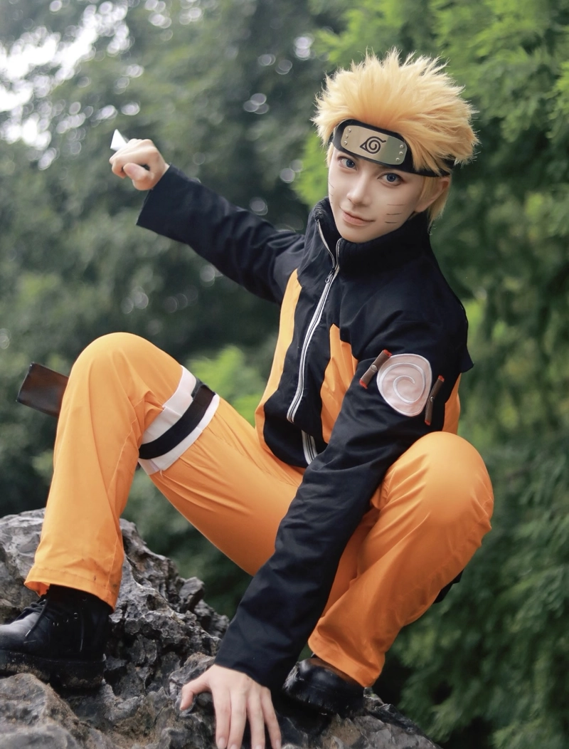 hình cosplay naruto ngoài trời ánh sáng ổn định