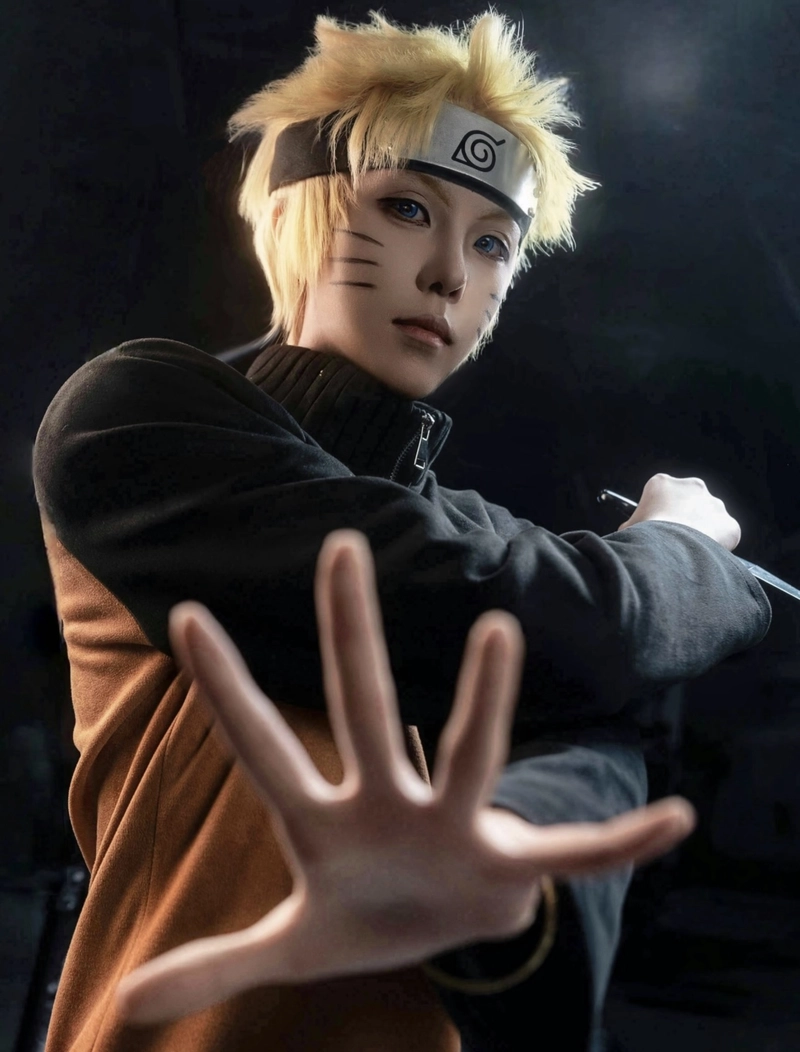 hình cosplay naruto trong bối cảnh rộng