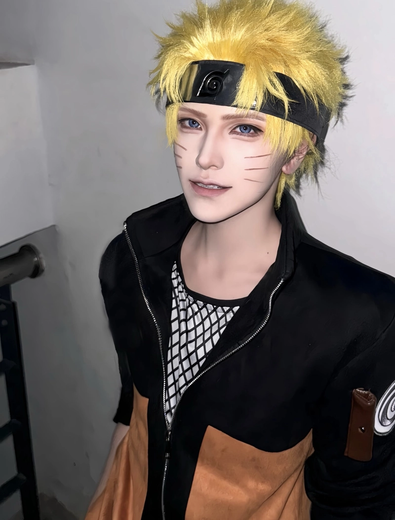 hình cosplay naruto trong không gian mở