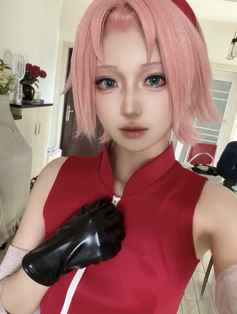 hình cosplay sakura ngoài trời tự nhiên