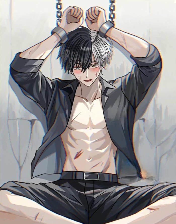 ngoại hình cuốn hút ảnh anime nam 6 múi