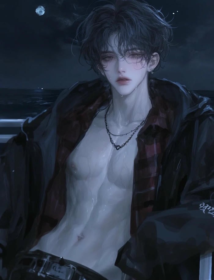 phần thân cuốn hút ảnh anime nam 6 múi