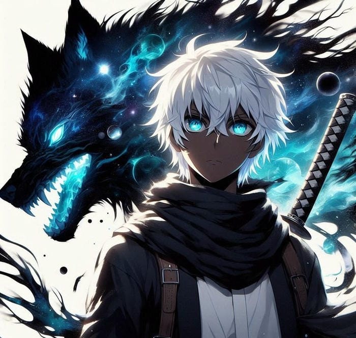tư thế phòng thủ ảnh anime nam cầm kiếm katana