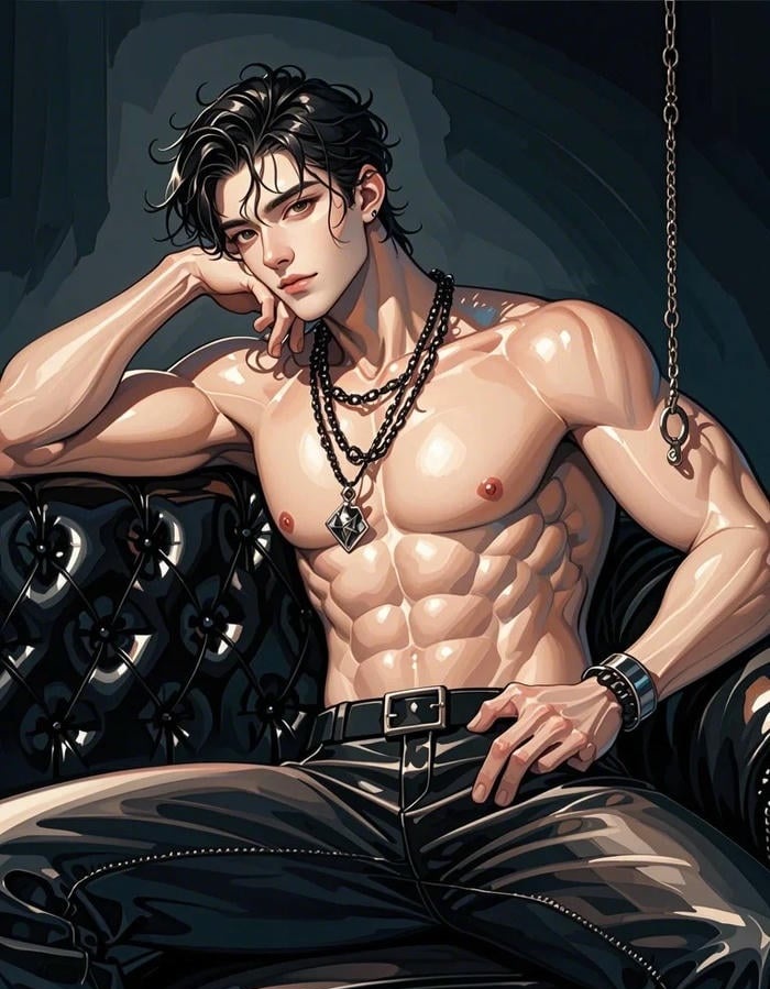 vóc dáng cực chuẩn ảnh anime nam 6 múi