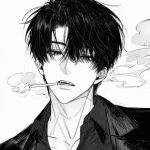 ảnh anime hút thuốc cho điện thoại
