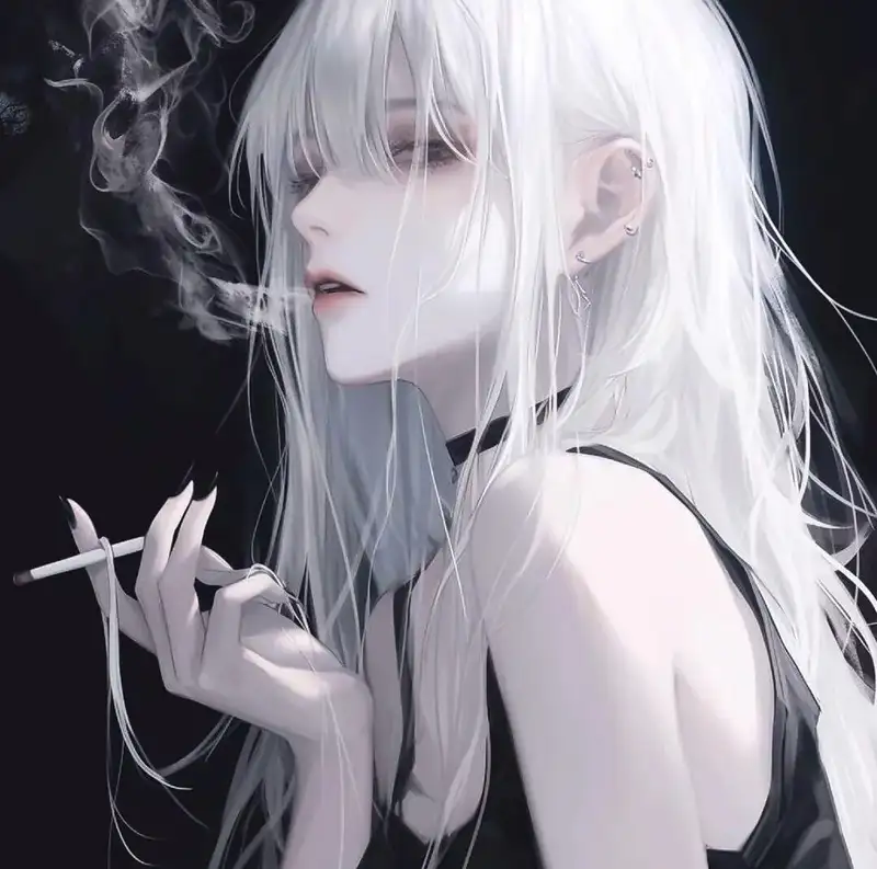 ảnh anime hút thuốc cho máy tính
