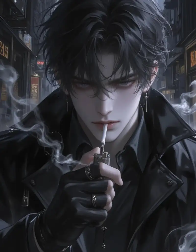ảnh anime hút thuốc ngầu lạnh lùng