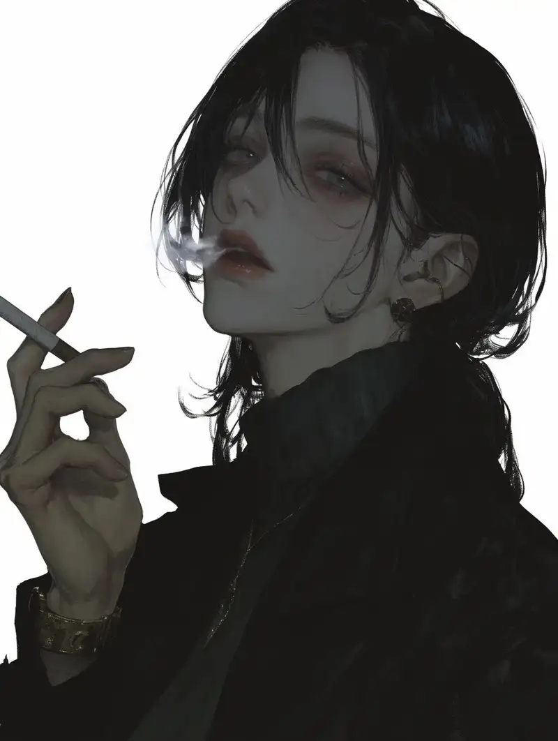 ảnh anime hút thuốc phong cách đường phố