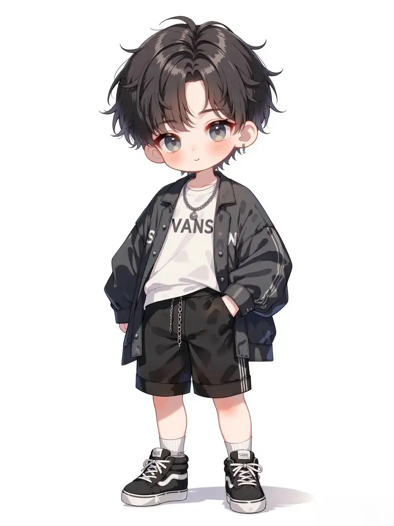 ảnh anime nam chibi làm avatar facebook