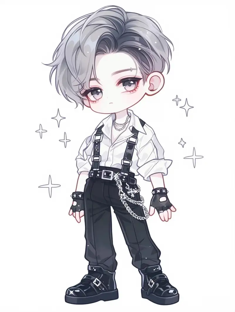 ảnh anime nam chibi mặc áo khoác