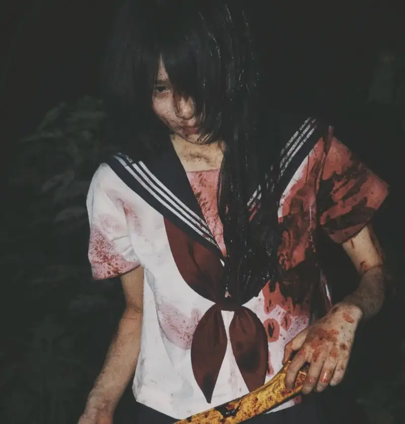 ảnh cosplay ma nữ phong cách cổ trang