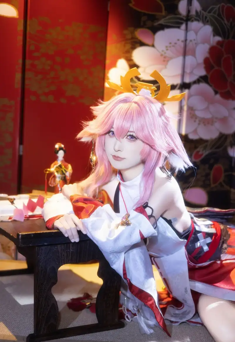 ảnh đẹp yae miko cosplay chuẩn Genshin Impact