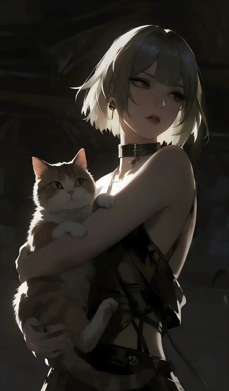 ảnh mèo anime chất lượng 4K