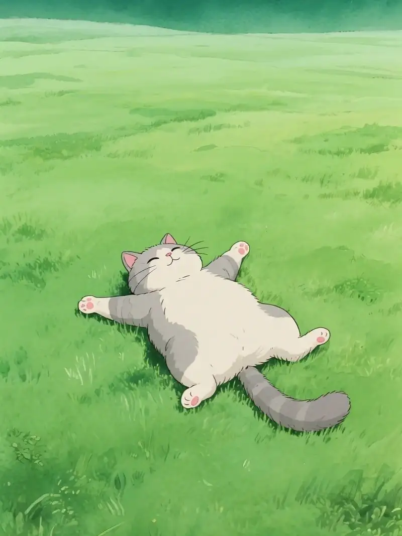 ảnh mèo anime làm avatar đẹp