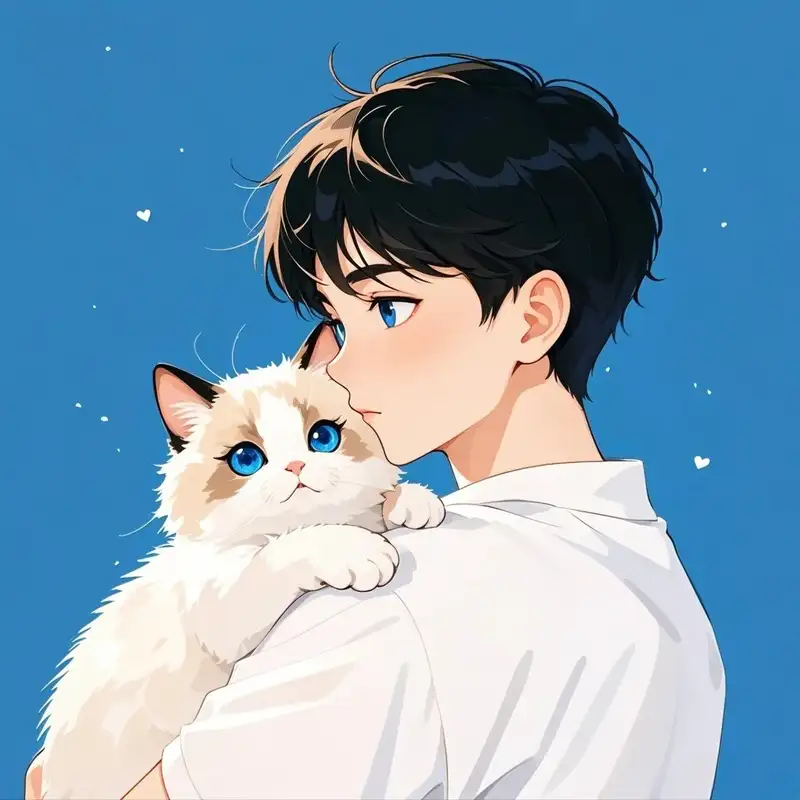 ảnh mèo anime mắt to cực xinh
