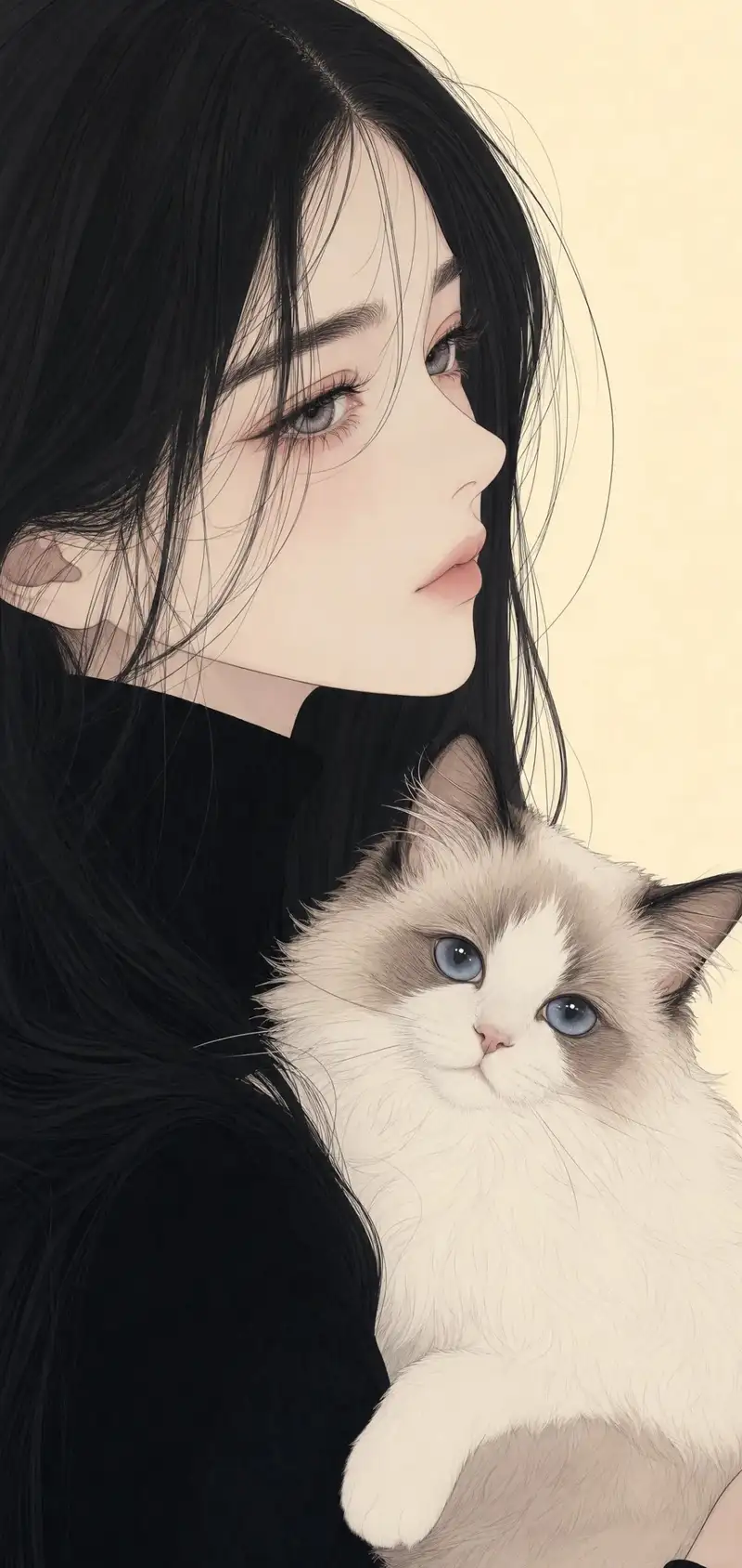 ảnh mèo anime ngầu cá tính