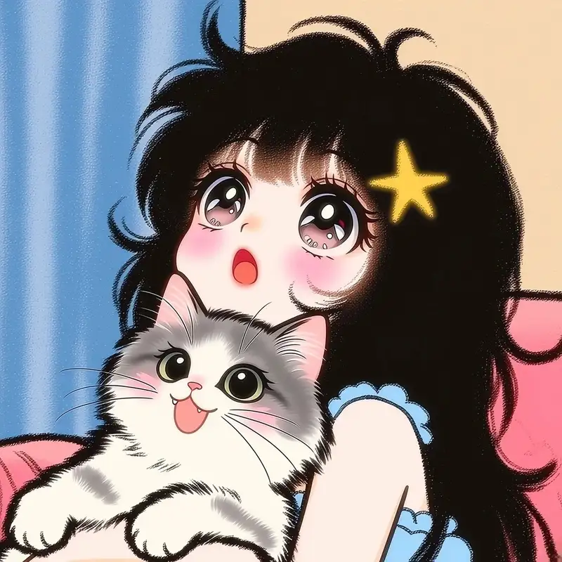 ảnh mèo anime phong cách hoạt hình