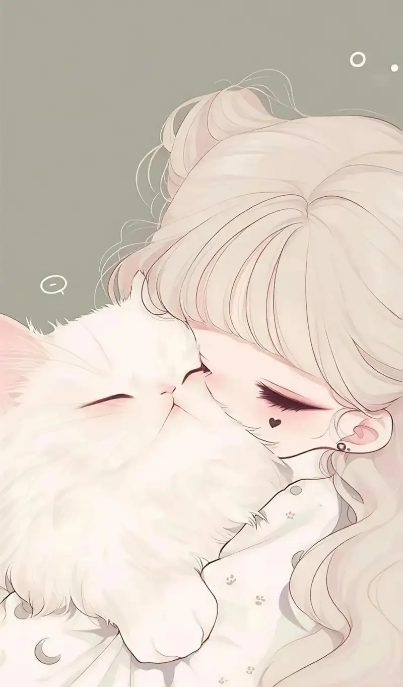 anime ảnh mèo phong cách dễ thương